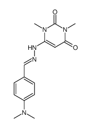 4-dimethylamino-benzaldehyde (1,3-dimethyl-2,6-dioxo-1,2,3,6-tetrahydro-pyrimidin-4-yl)-hydrazone Structure