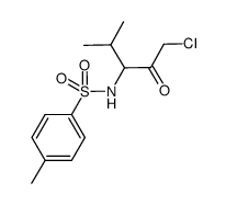 N-p-tosyl-L-valine结构式