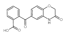 2-[(3-氧代-3,4-二氢-2H-1,4-苯并噁嗪-6-基)羰基]苯羧酸结构式