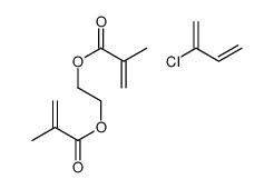 2-甲基丙烯酸-1,2-亚乙(基)酯与2-氯-1,3-丁二烯的聚合物结构式