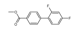 2',4'-difluoro-biphenyl-4-carboxylic acid methyl ester Structure