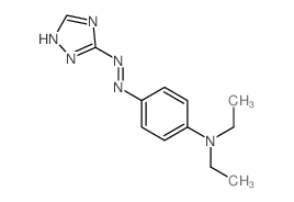 Benzenamine,N,N-diethyl-4-[2-(1H-1,2,4-triazol-5-yl)diazenyl]-结构式