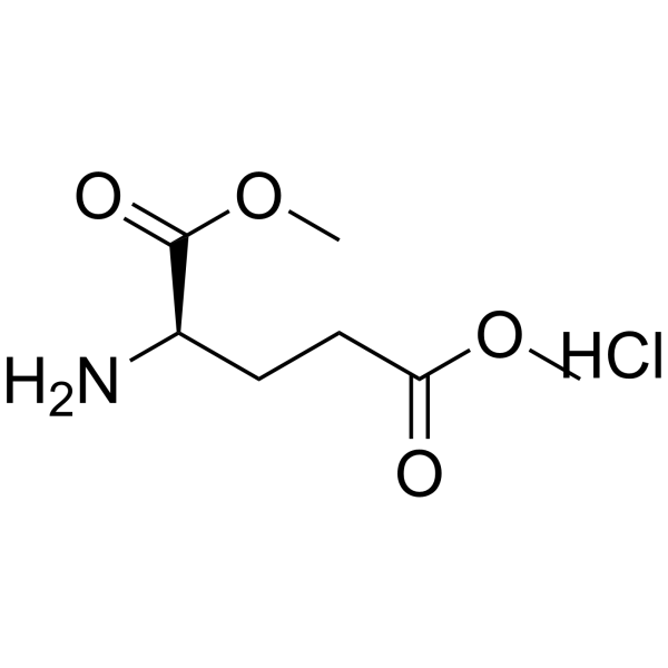 D-谷氨酸二甲酯盐酸盐结构式