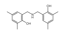 4,6,4',6'-tetramethyl-2,2'-(2-aza-propanediyl)-di-phenol结构式