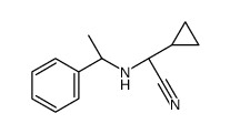 (2R)-2-cyclopropyl-2-[[(1R)-1-phenylethyl]amino]acetonitrile Structure