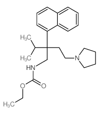Carbamic acid,[2-isopropyl-2-(1-naphthyl)-4-(1-pyrrolidinyl)butyl]-, ethyl ester (8CI)结构式