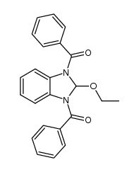 1,3-dibenzoyl-2-ethoxy-2,3-dihydro-1H-benzoimidazole Structure