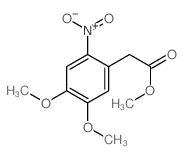 2-(4,5-二甲氧基-2-硝基苯基)乙酸甲酯结构式