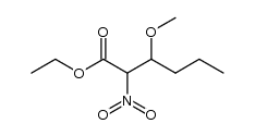 ethyl 3-methoxy-2-nitrohexanoate结构式