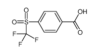 4-[(三氟甲基)磺酰基]苯甲酸结构式