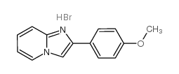 2-(4-甲氧基-苯基)-咪唑并[1,2-a]吡啶氢溴酸结构式
