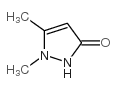 1,5-二甲基-2,3-二氢-1h-吡唑-3-酮结构式