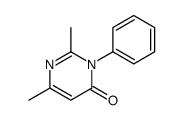 2,6-Dimethyl-3-phenyl-3,4-dihydropyrimidine-4-one结构式