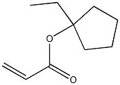 丙烯酸1-乙基环戊酯结构式