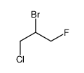 2-bromo-1-chloro-3-fluoropropane Structure