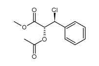 (2R,3S)-methyl 2-acetoxy-3-chloro-3-phenylpropanoate结构式