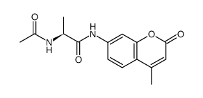 (2S)-2-acetamido-N-(4-methyl-2-oxochromen-7-yl)propanamide Structure