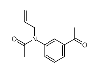 N-(3-acetyl-phenyl)-N-allyl-acetamide Structure