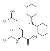 N-乙酰基-S-(2-羟丙基)半胱氨酸二环己基铵盐结构式