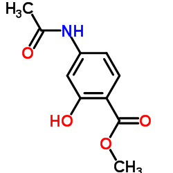 4-乙酰氨基水杨酸甲酯结构式