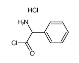 2-(R)-2-phenyl-2-aminoacetyl chloride hydrochloride结构式