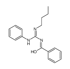 N-(N'-butyl-N-phenylcarbamimidoyl)benzamide结构式