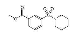 methyl 3-(piperidin-1-ylsulfonyl)benzoate Structure