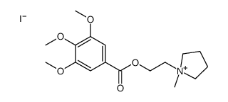 2-(1-methylpyrrolidin-1-ium-1-yl)ethyl 3,4,5-trimethoxybenzoate,iodide Structure