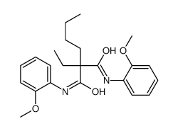 2-butyl-2-ethyl-N,N'-bis(2-methoxyphenyl)propanediamide Structure