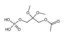2,2-dimethoxy-3-(phosphonooxy)propyl acetate结构式