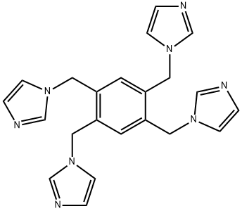 1,2,4,5-四((1H-咪唑-1-基)甲基)苯结构式