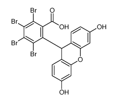 2,3,4,5-tetrabromo-6-(3,6-dihydroxy-9H-xanthen-9-yl)benzoic acid Structure