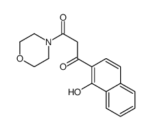 1-(1-hydroxynaphthalen-2-yl)-3-morpholin-4-ylpropane-1,3-dione结构式