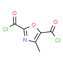 2,5-Oxazoledicarbonyl dichloride, 4-methyl- (9CI) structure