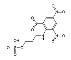 1-Propanol, 3-[(2,4,6-trinitrophenyl)amino]-, hydrogen sulfate (ester)结构式