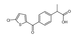 2-[4-(5-chlorothiophene-2-carbonyl)phenyl]propanoic acid结构式