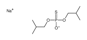 Phosphorothioic acid,O,O-bis(2-methylpropyl) ester,sodium salt (1:1) Structure
