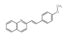 Quinoline,2-[2-(4-methoxyphenyl)ethenyl]-结构式