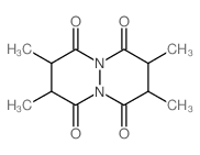 3,4,8,9-tetramethyl-1,6-diazabicyclo[4.4.0]decane-2,5,7,10-tetrone结构式