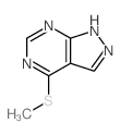 4-(甲基硫代)-1H-吡唑并[3,4-d]嘧啶结构式