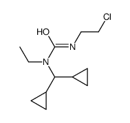 3-(2-chloroethyl)-1-(dicyclopropylmethyl)-1-ethylurea结构式