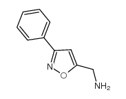 3-苯基异恶唑-5-基甲胺结构式