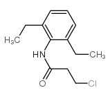 3-氯-n-(2,6-二乙基苯基)丙酰胺结构式
