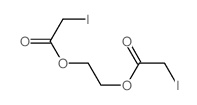 Acetic acid, 2-iodo-,1,1'-(1,2-ethanediyl) ester Structure