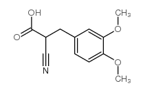 2-氰基-3-(3,4-二甲氧基苯基)-丙酸结构式