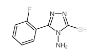 4-AMINO-5-(2-FLUORO-PHENYL)-4H-[1,2,4]TRIAZOLE-3-THIOL structure