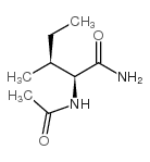 Acetyl-L-isoleucine amide Structure
