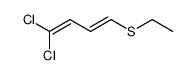 1,1-dichloro-4-ethylsulfanyl-buta-1,3-diene Structure