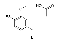 acetic acid,4-(bromomethyl)-2-methoxyphenol Structure
