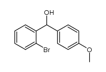 2-bromo-α-(4-methoxyphenyl)benzyl alcohol Structure
